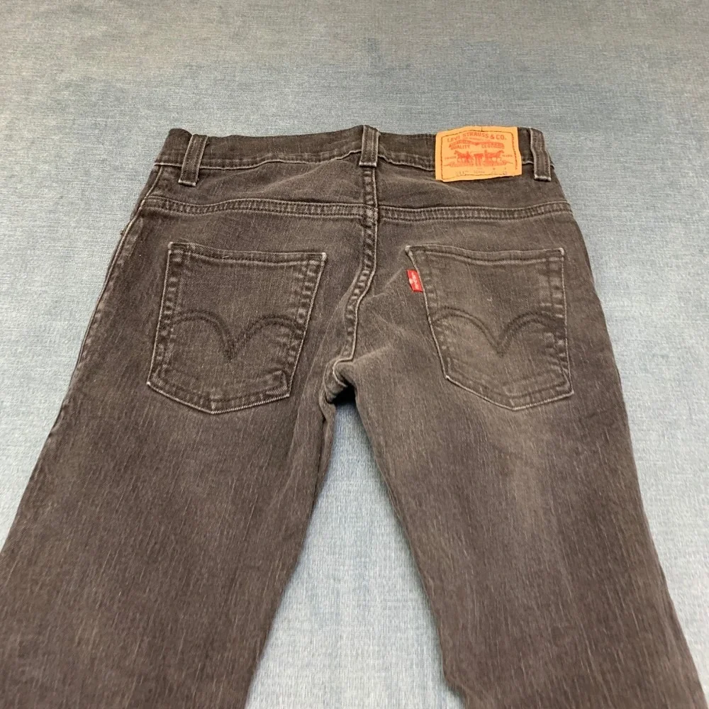 Vintage Levi's 511 Skinny Jeans Boys 25x25 Black Denim Cotton Stretch Slim Retro